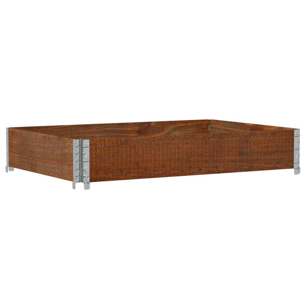 Poggiapiedi da Giardino Marrone 120x80cm Legno Massello di Pino
