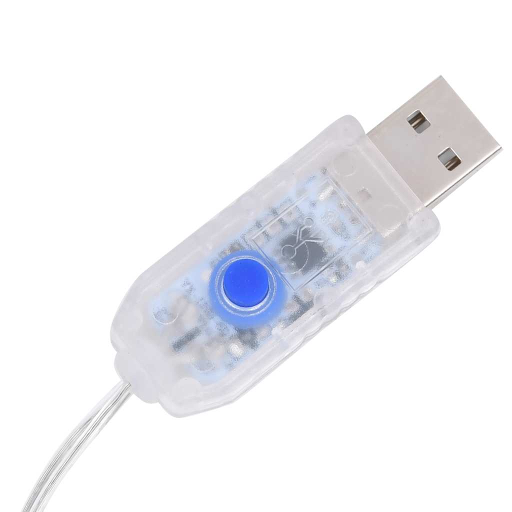 Decorazione Natalizia in Acrilico Renna 140 LED 128 cm Blu