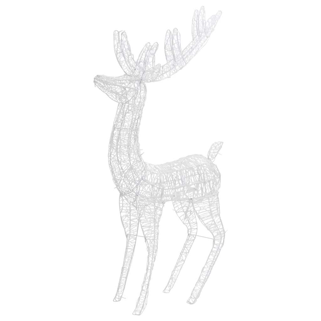 Renna di Natale XXL in Acrilico 250 LED 180 cm Bianco Caldo
