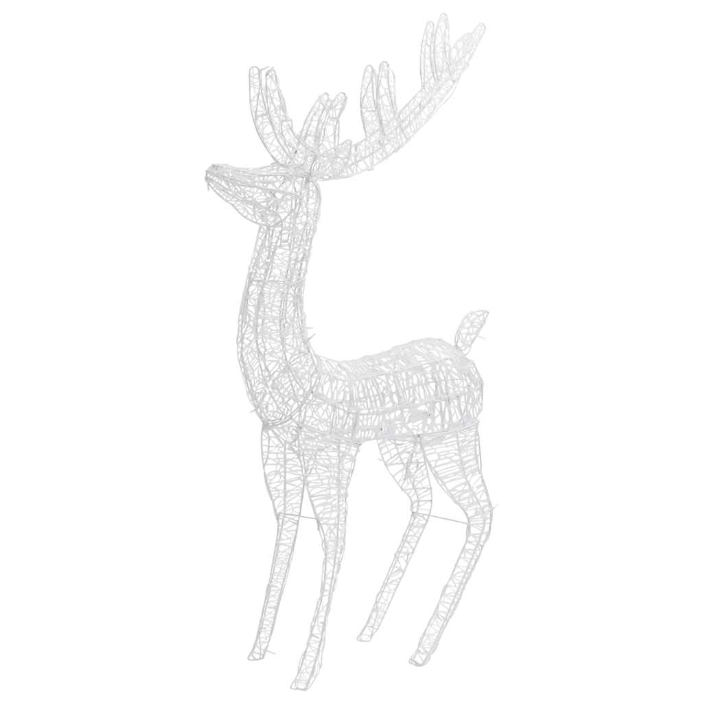 Renne di Natale XXL in Acrilico 250 LED 180cm Bianco Freddo