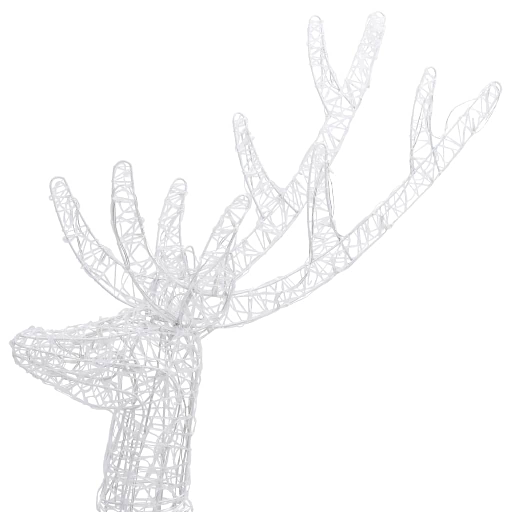 Renne di Natale XXL in Acrilico 250 LED 180 cm Colorata