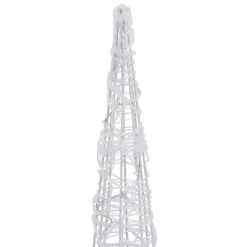 Piramide Decorativa Cono di Luce LED Acrilico Colorato 90 cm