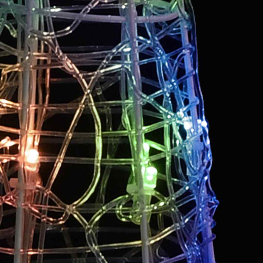 Piramide Decorativa Cono di Luce LED Acrilico Colorato 120 cm