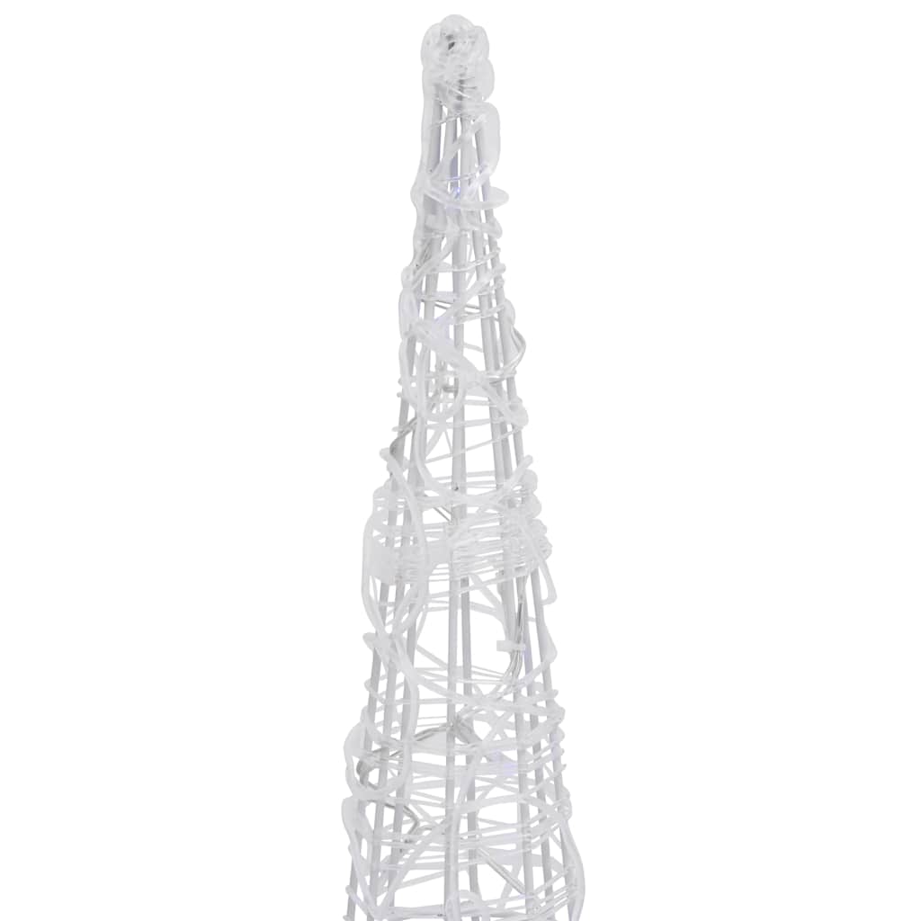 Piramide Decorativa Cono di Luce LED Acrilico Colorato 120 cm