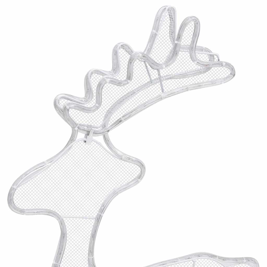 Decorazione Natalizia Renna in Rete con 306 LED 60x24x89 cm
