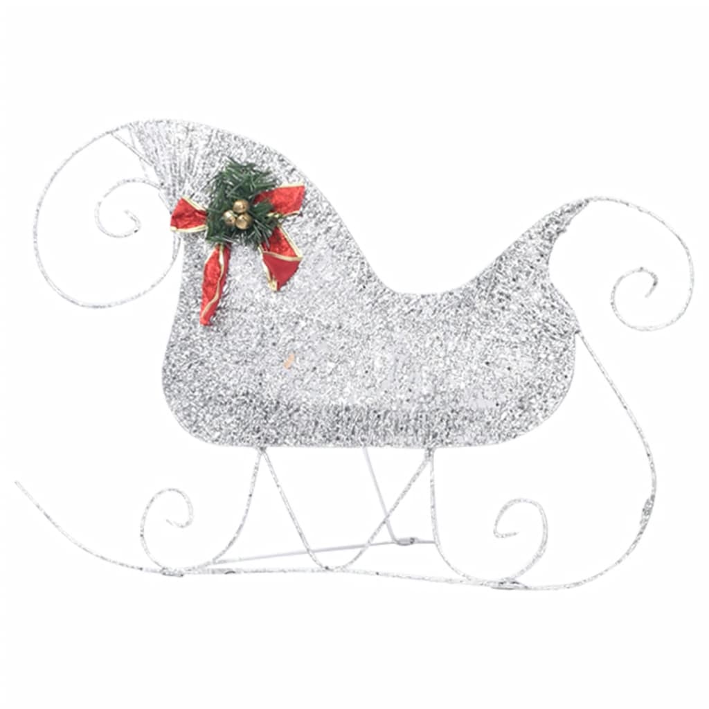 Renne e Slitta di Natale Decorazione da Esterni 100 LED Argento