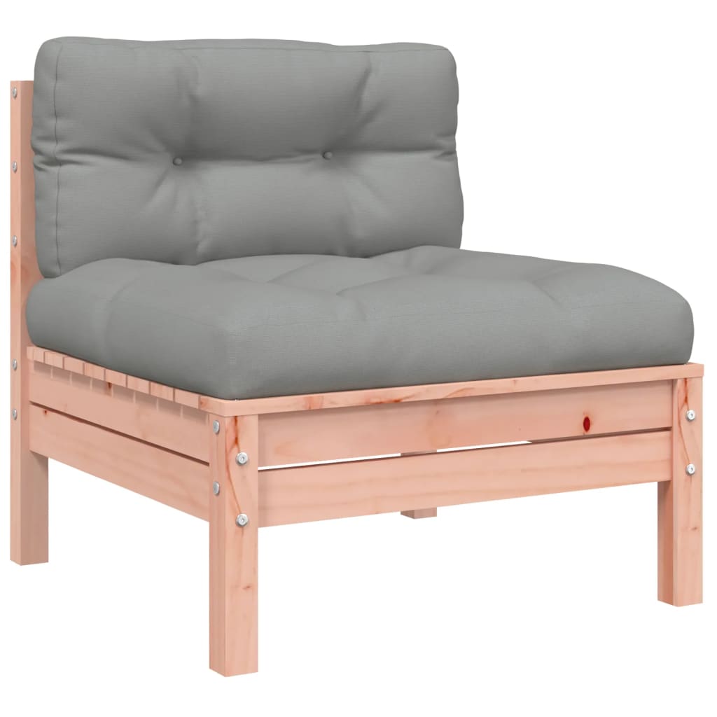 Set Divani Giardino 4 pz Cuscini Legno Massello Abete Douglas