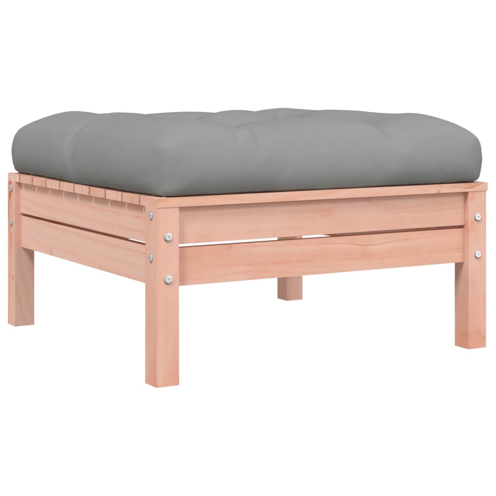 Set Divani Giardino 4 pz Cuscini Legno Massello Abete Douglas