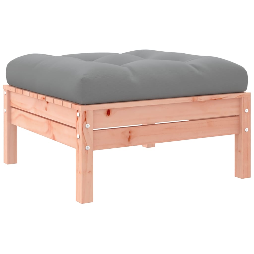 Set Divani Giardino 4 pz Cuscini Legno Massello Abete Douglas
