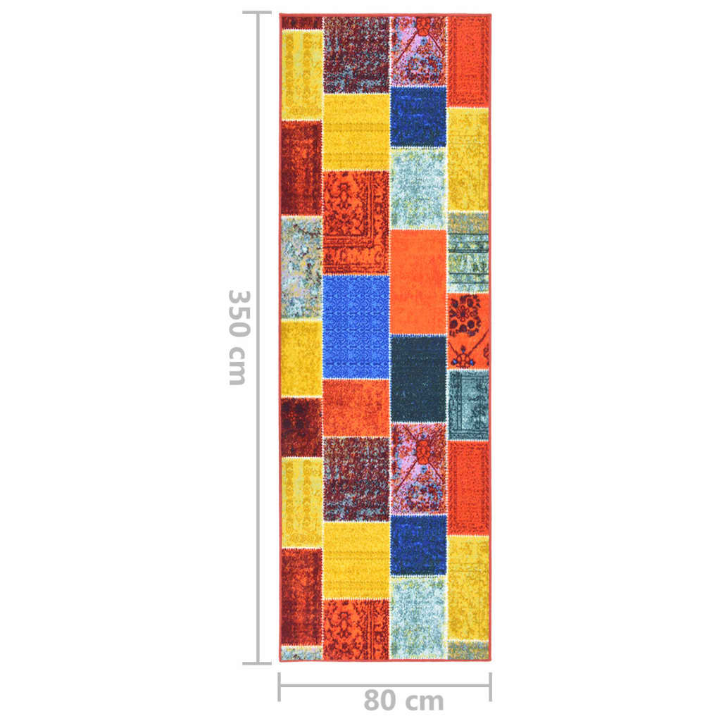 Tappeto Corsia Multicolore 80x350 cm