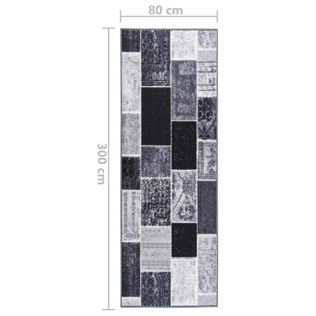 Tappeto Corsia Grigio 80x300 cm