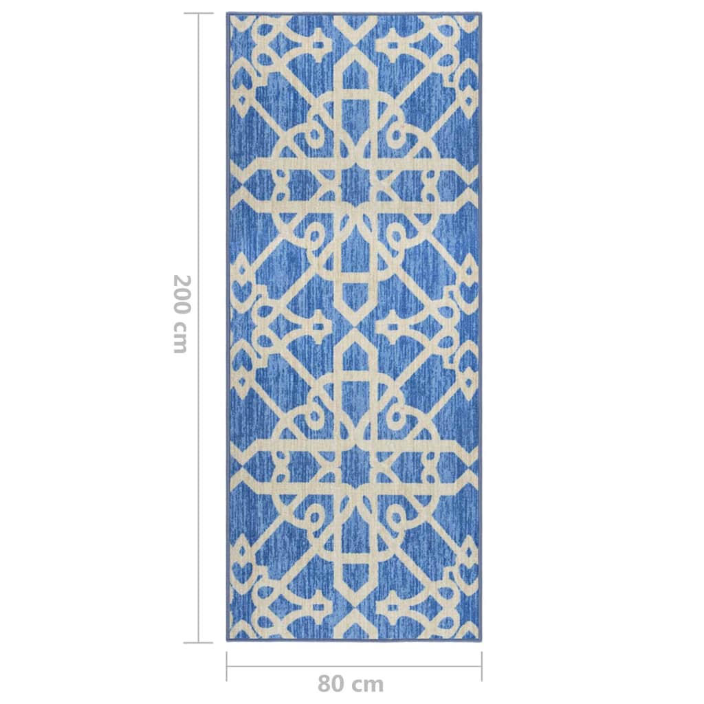 Tappeto Corsia Blu 80x200 cm