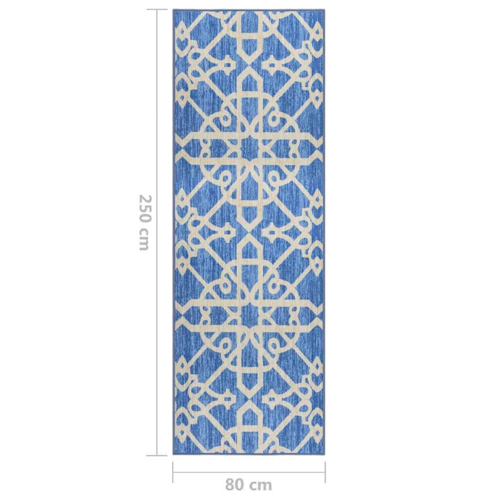 Tappeto Corsia Blu 80x250 cm