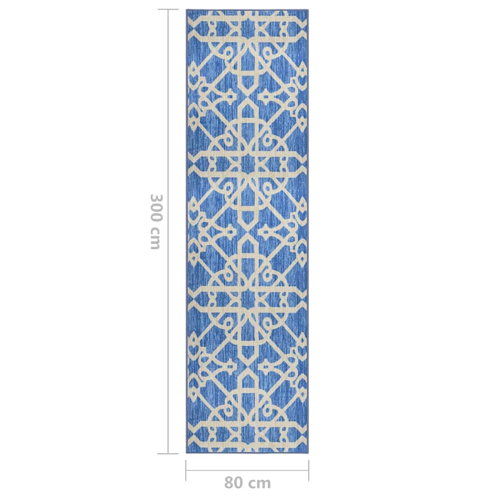 Tappeto Corsia Blu 80x300 cm