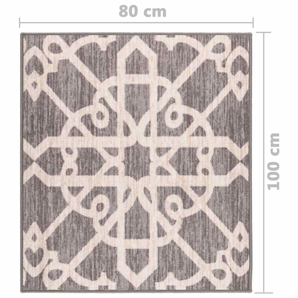Tappeto Corsia Marrone 80x100 cm