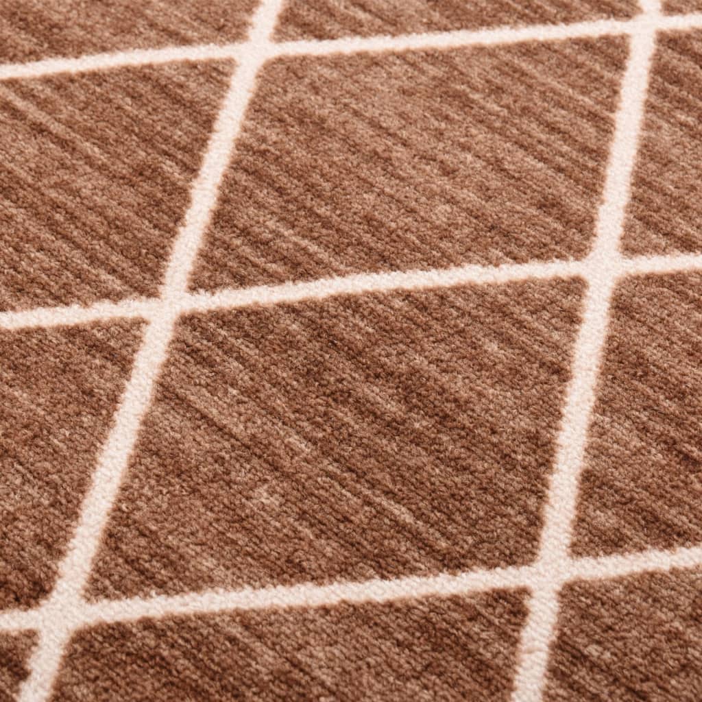 Tappeto Corsia Marrone Scuro 80x200 cm