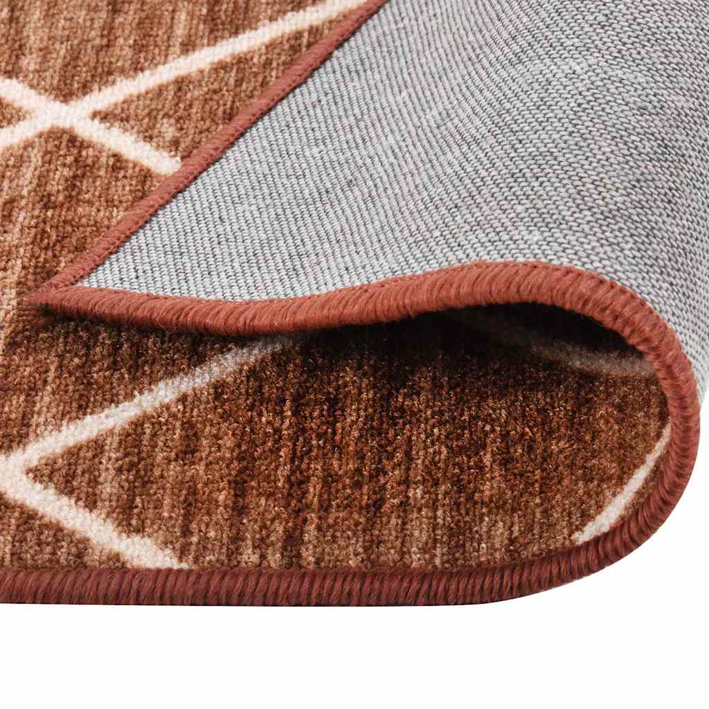 Tappeto Corsia Marrone Scuro 80x300 cm