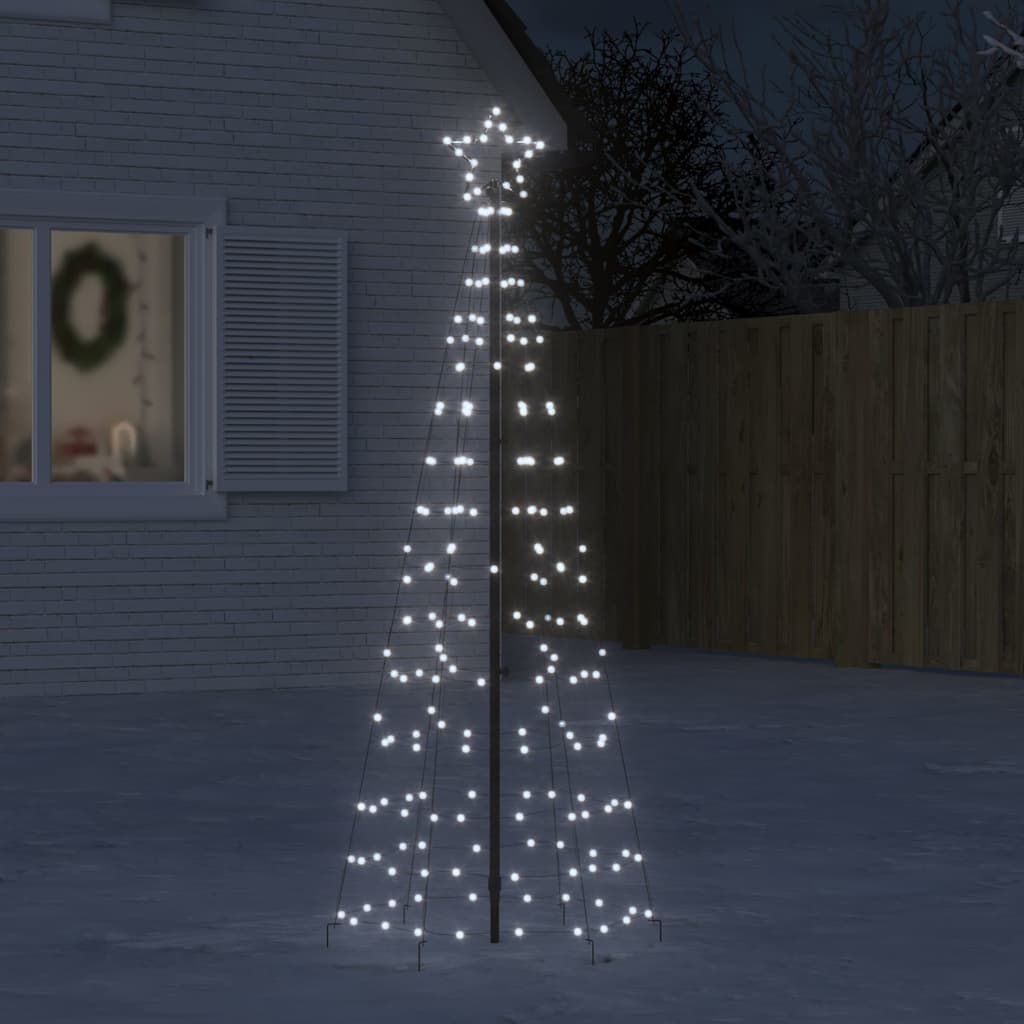 Albero di Natale LED con picchetti 220 LED Bianco Freddo 180 cm (solo AU)
