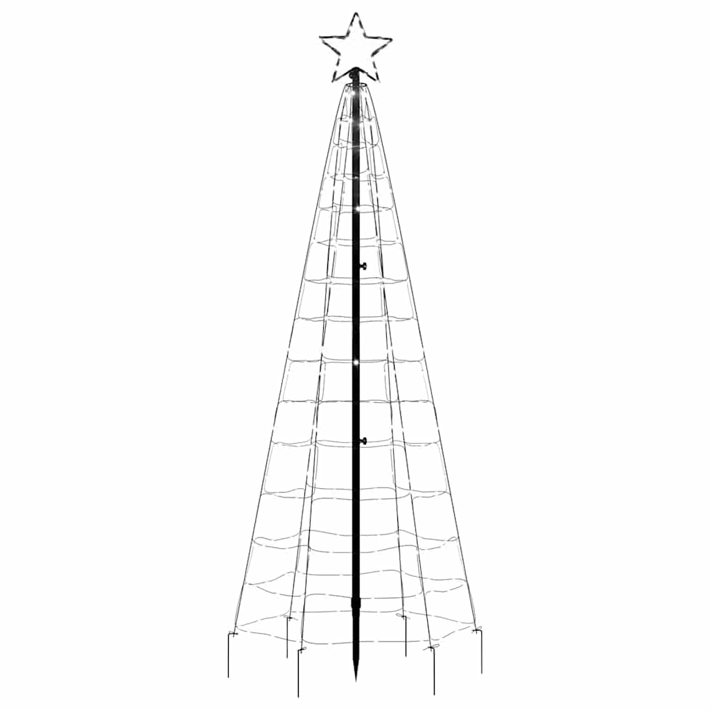 Albero di Natale LED con picchetti 220 LED Bianco Freddo 180 cm (solo AU)