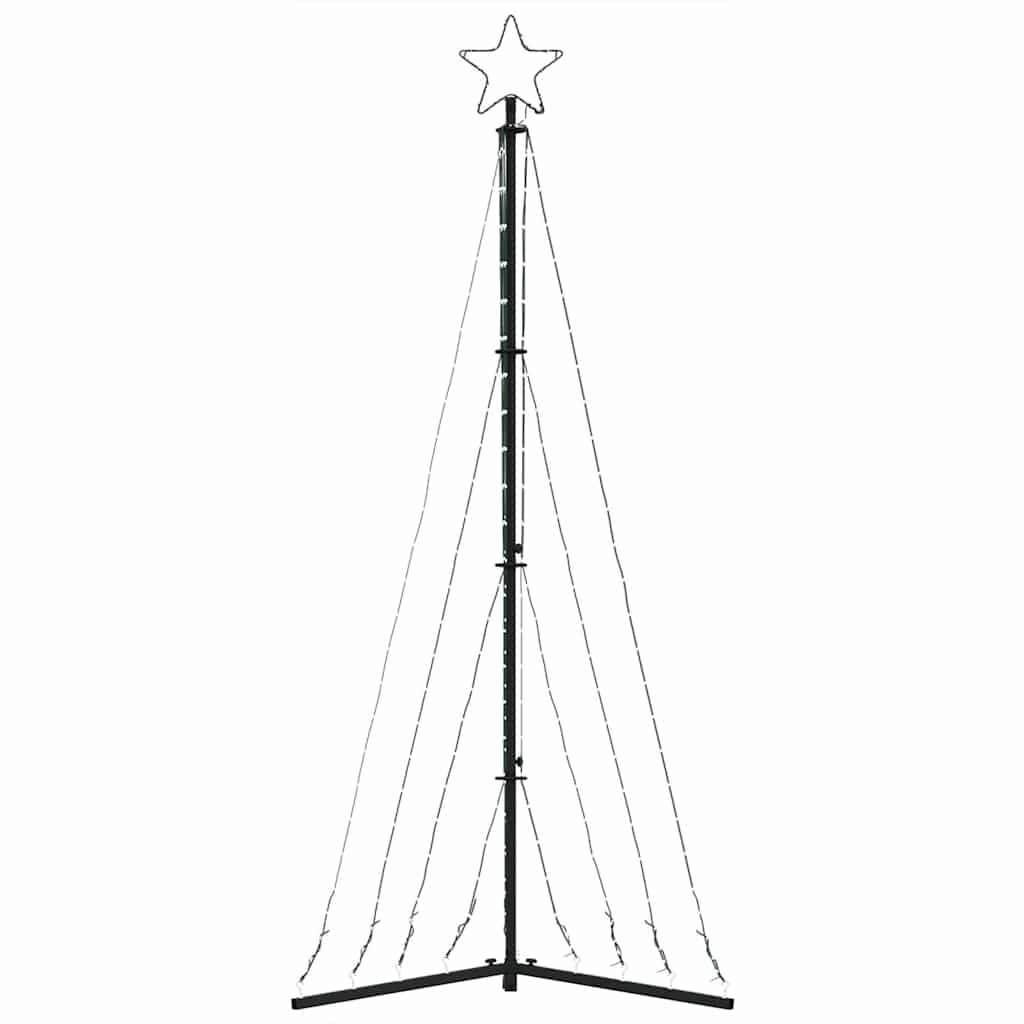 Albero di Natale a LED 339 LED Bianco Caldo 182 cm