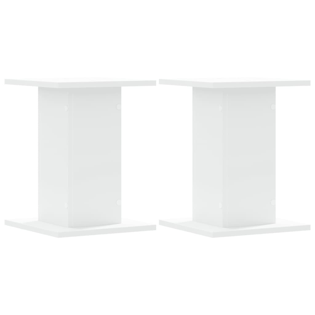 Supporti per Piante 2 pz Bianchi 30x30x40cm Legno Multistrato