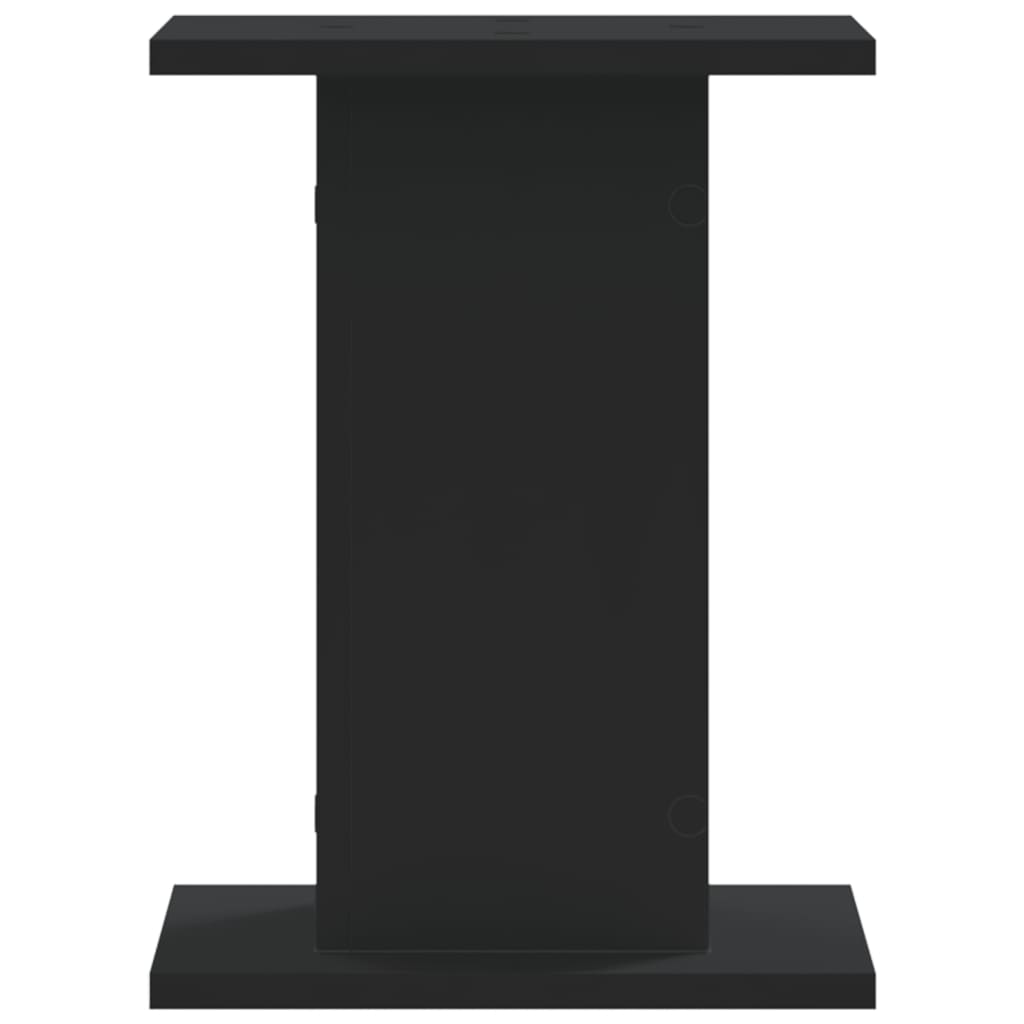 Supporti per Piante 2 pz Neri 30x30x40 cm Legno Multistrato