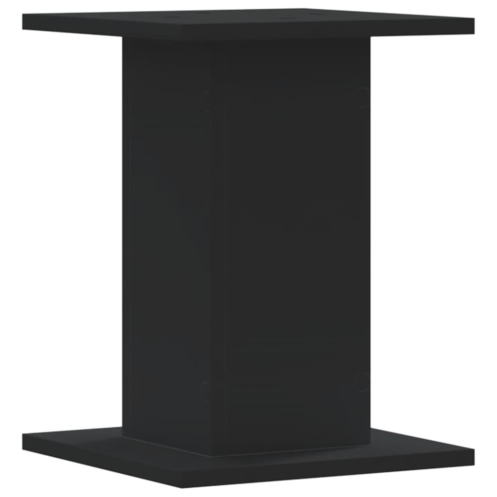 Supporti per Piante 2 pz Neri 30x30x40 cm Legno Multistrato