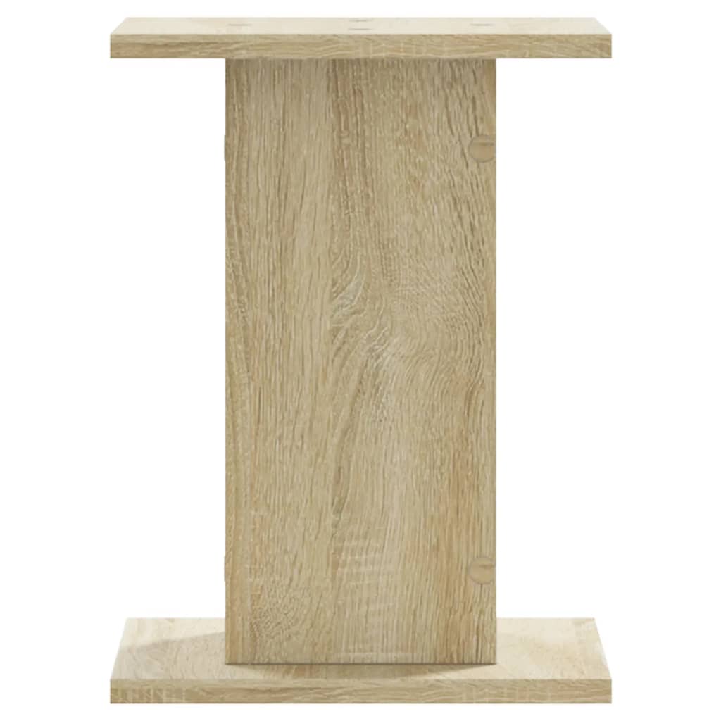 Supporti per Piante 2 pz Rovere Sonoma 17x17x60cm in Truciolato