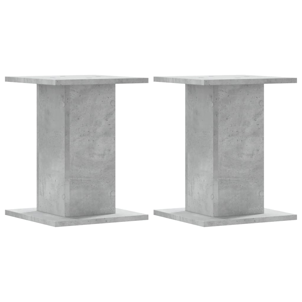 Supporti per Piante 2 pz Grigio Cemento 30x30x50 cm Truciolato