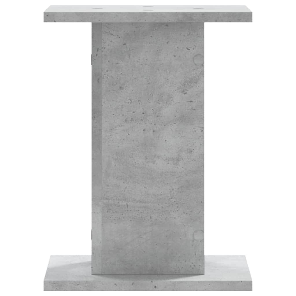Supporti per Piante 2 pz Grigio Cemento 30x30x50 cm Truciolato
