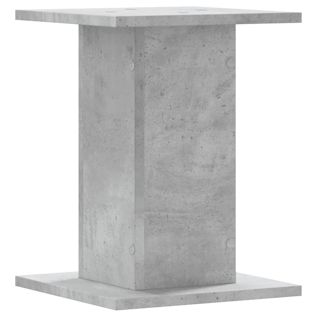 Supporti per Piante 2 pz Grigio Cemento 30x30x50 cm Truciolato