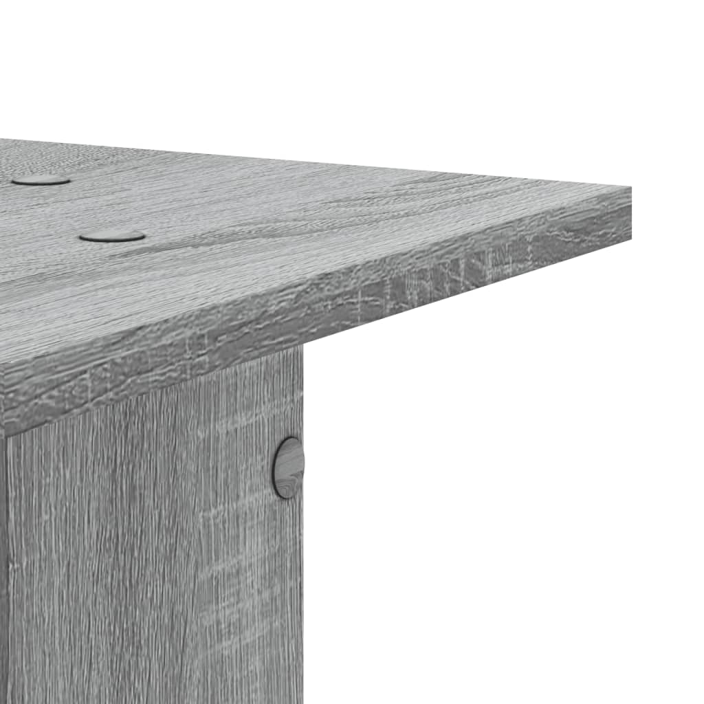 Supporti per Piante 2 pz Grigio Sonoma 30x30x40cm in Truciolato