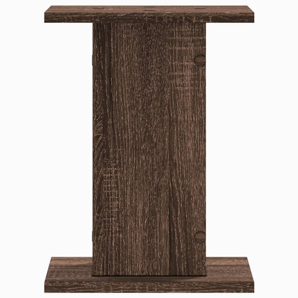 Supporti per Piante 2 pz Rovere Marrone 30x30x40 cm Truciolato