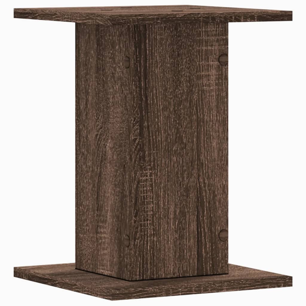 Supporti per Piante 2 pz Rovere Marrone 30x30x40 cm Truciolato