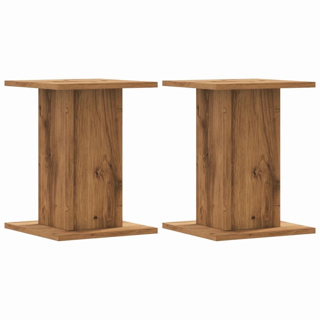 Supporti Piante 2 pz Rovere Artigianale 30x30x40 cm Truciolato