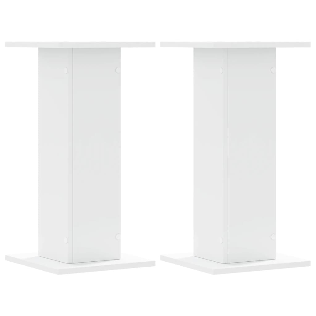 Supporti per Piante 2 pz Bianchi 30x30x60 cm Legno Multistrato