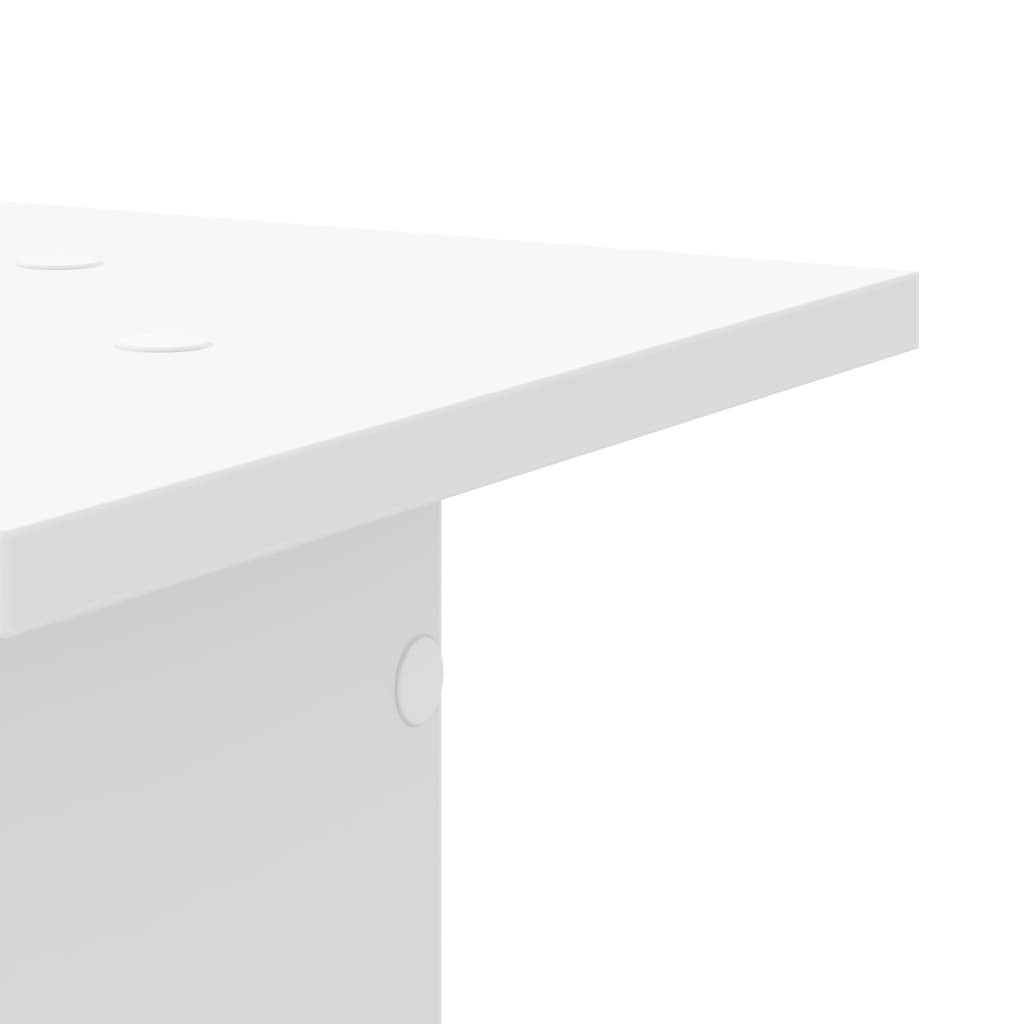 Supporti per Piante 2 pz Bianchi 30x30x60 cm Legno Multistrato