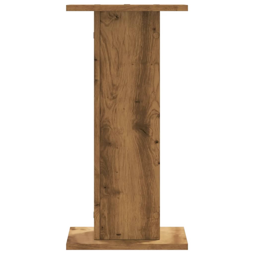 Supporti Piante 2 pz Rovere Artigianale 30x30x60 cm Truciolato