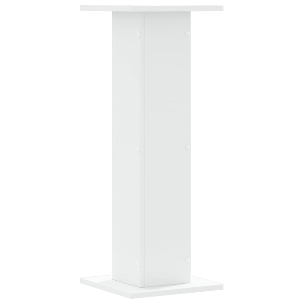 Supporti per Piante 2 pz Bianchi 30x30x80 cm Legno Multistrato