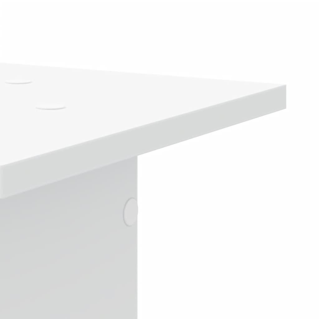Supporti per Piante 2 pz Bianchi 30x30x80 cm Legno Multistrato
