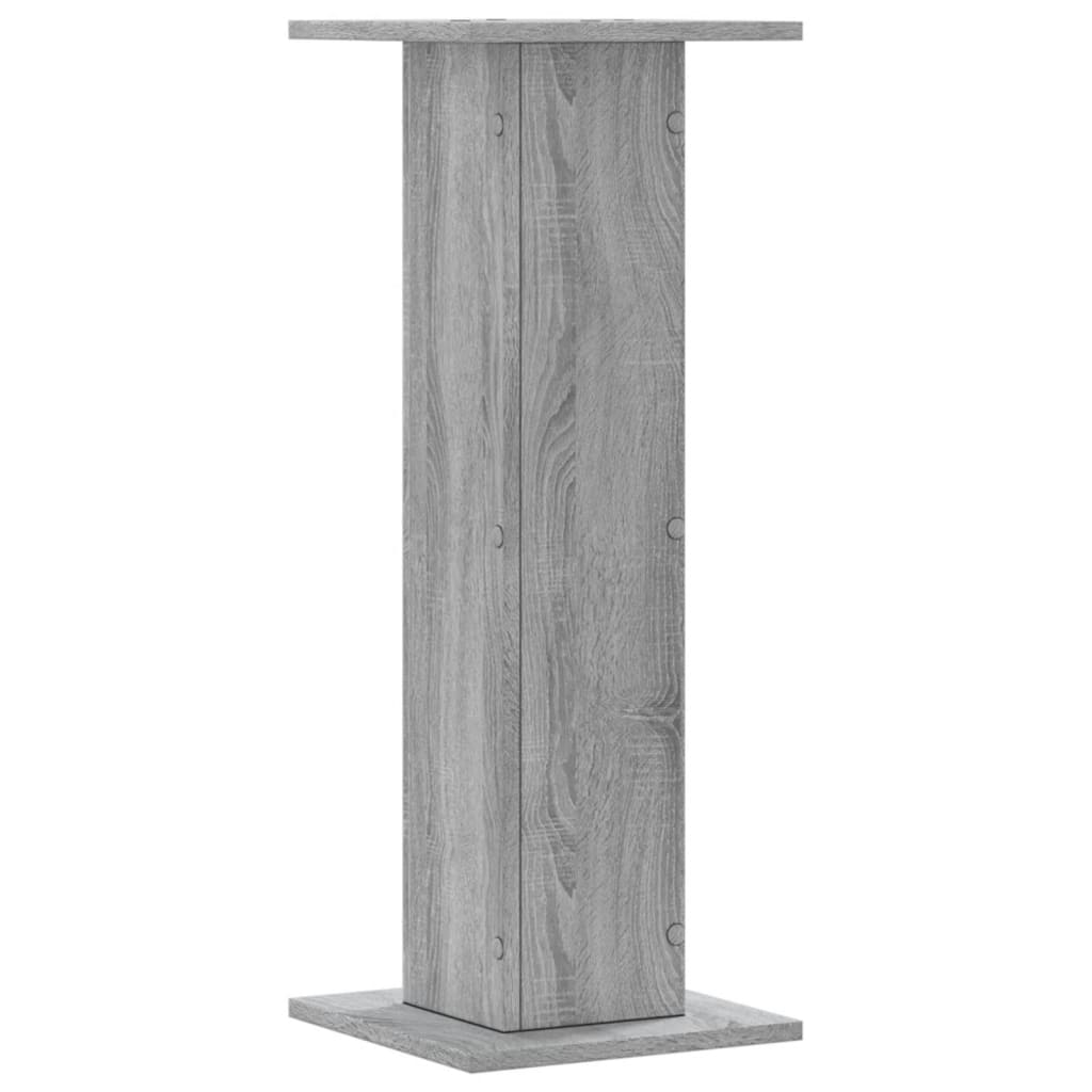Supporti per Piante 2 pz Grigio Sonoma 30x30x80cm in Truciolato