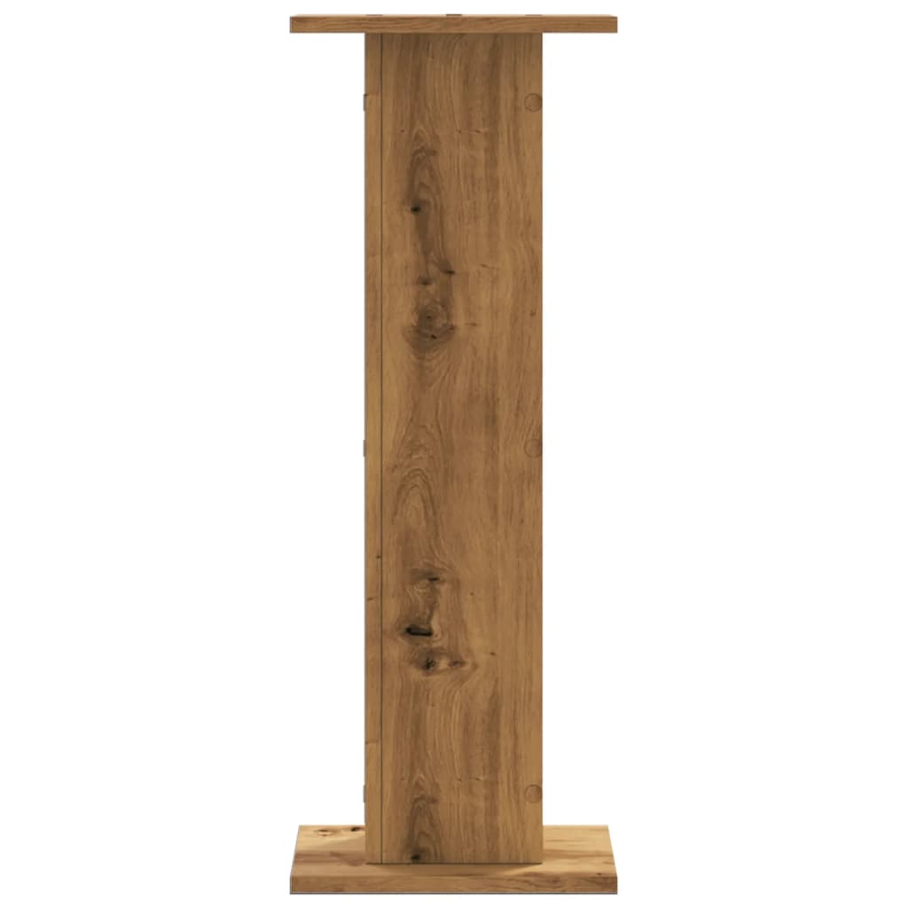Supporti Piante 2 pz Rovere Artigianale 30x30x80 cm Truciolato