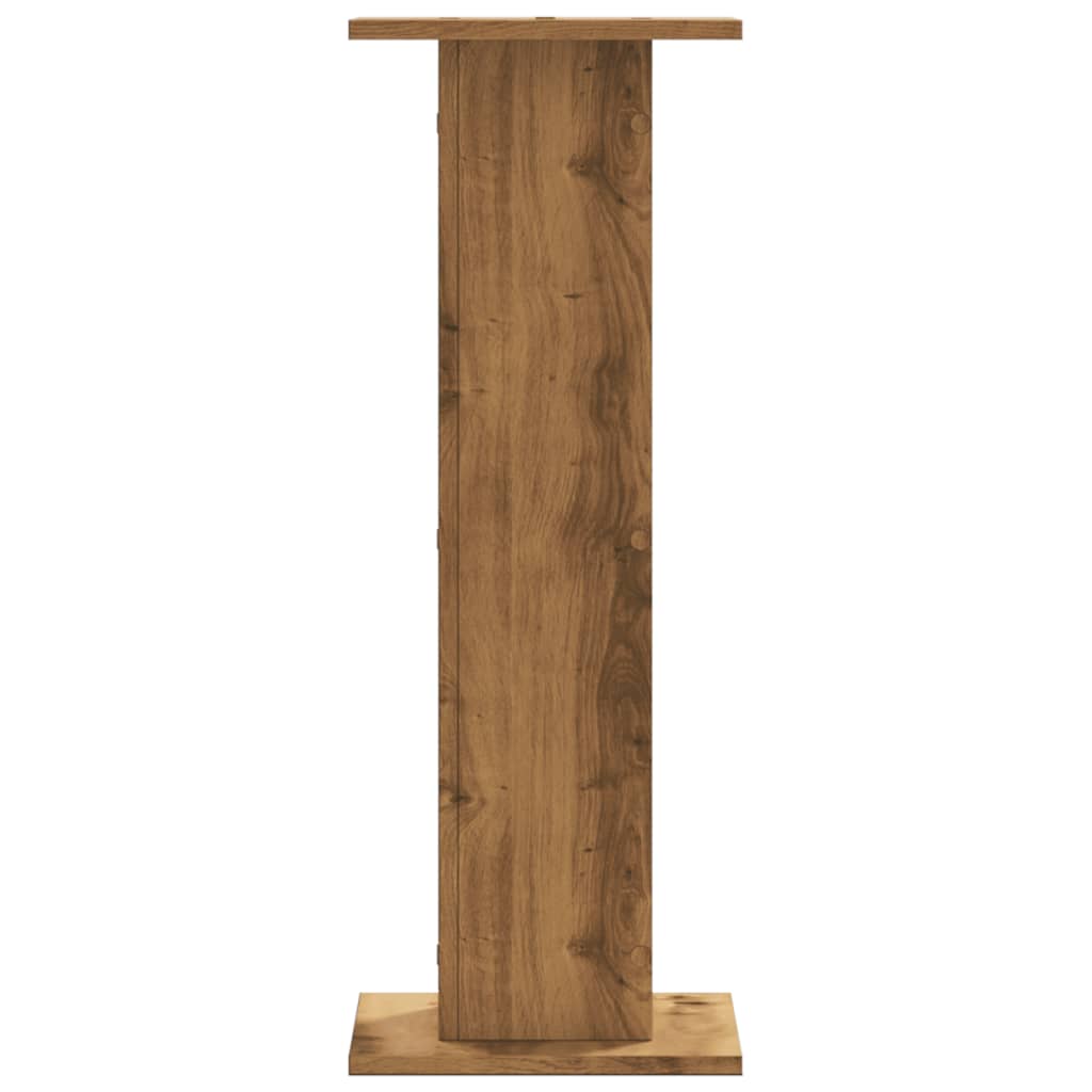 Supporti Piante 2 pz Rovere Artigianale 30x30x80 cm Truciolato