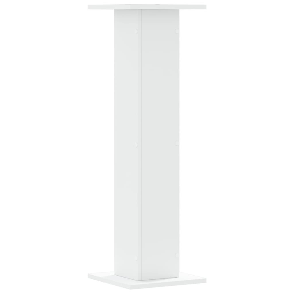 Supporti per Piante 2 pz Bianchi 30x30x95 cm Legno Multistrato