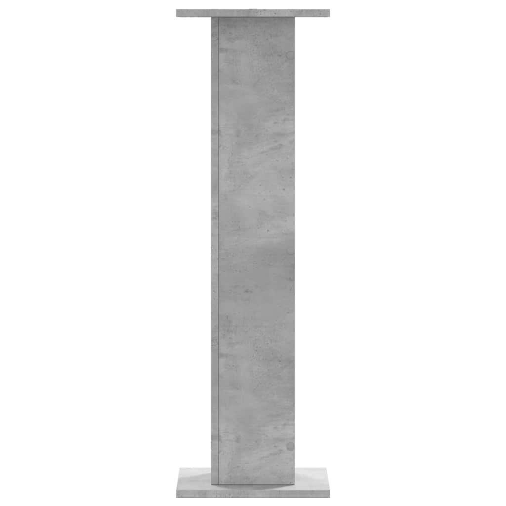 Supporti per Piante 2 pz Grigio Cemento 30x30x95 cm Truciolato