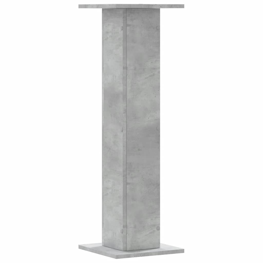 Supporti per Piante 2 pz Grigio Cemento 30x30x95 cm Truciolato