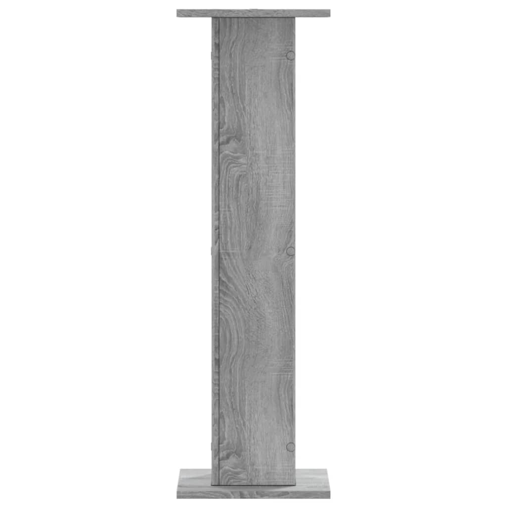 Supporti per Piante 2 pz Grigio Sonoma 30x30x95cm in Truciolato