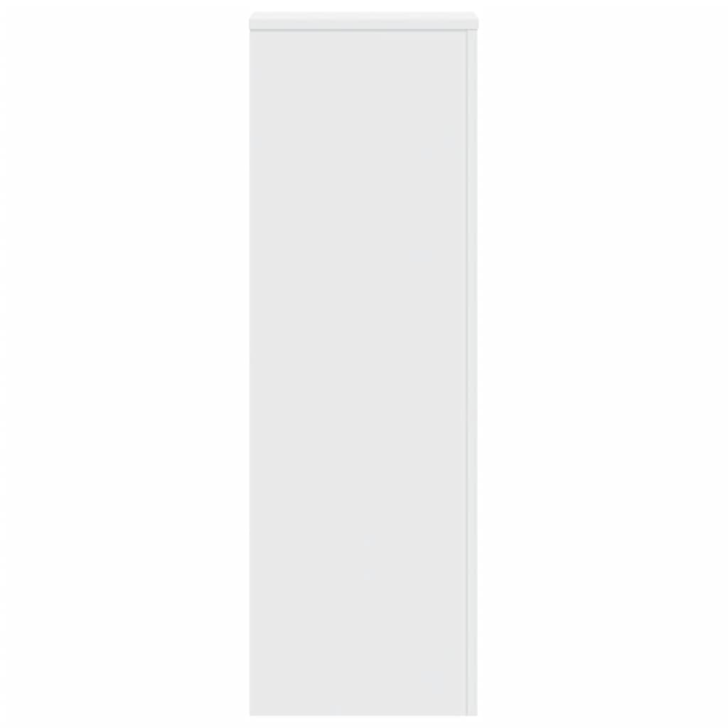 Supporti per Piante 2 pz Bianchi 33x33x100 cm Legno Multistrato