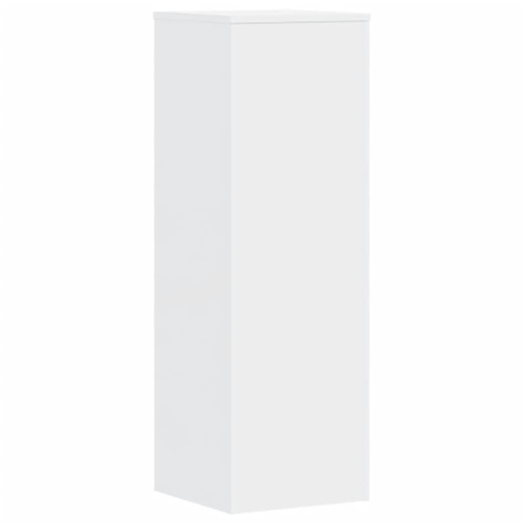 Supporti per Piante 2 pz Bianchi 33x33x100 cm Legno Multistrato