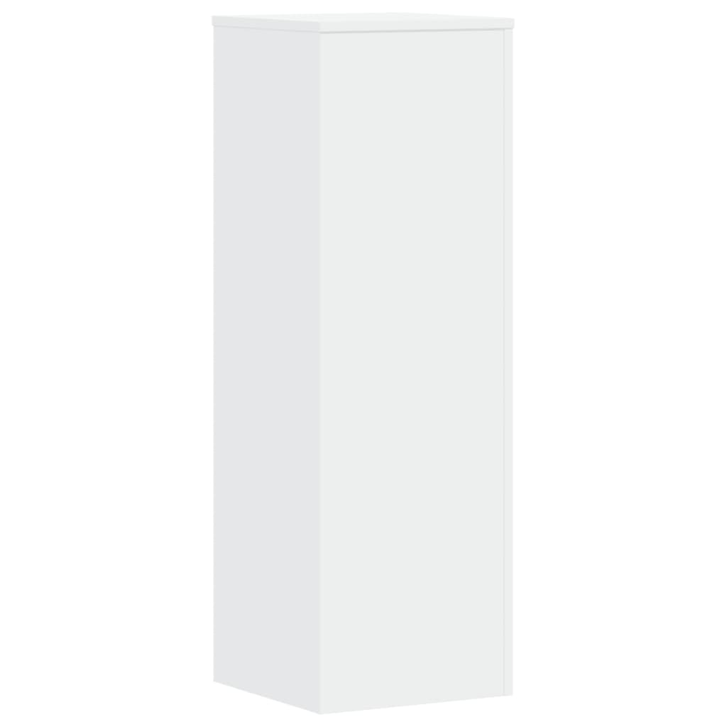 Supporti per Piante 2 pz Bianchi 33x33x100 cm Legno Multistrato